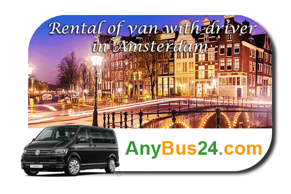 Rental of minibus with driver in Amsterdam