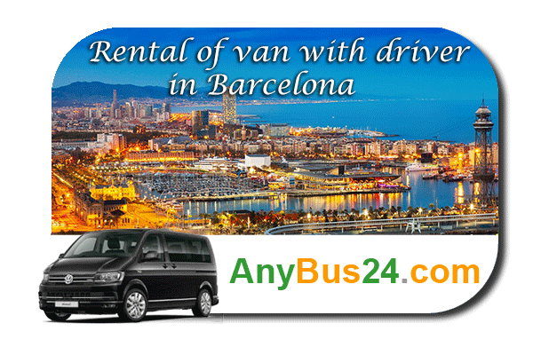 Rental of minibus with driver in Barcelona