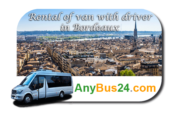 Rental of minibus with driver in Bordeaux