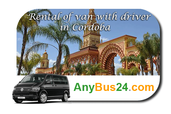 Rental of minibus with driver in Cordoba
