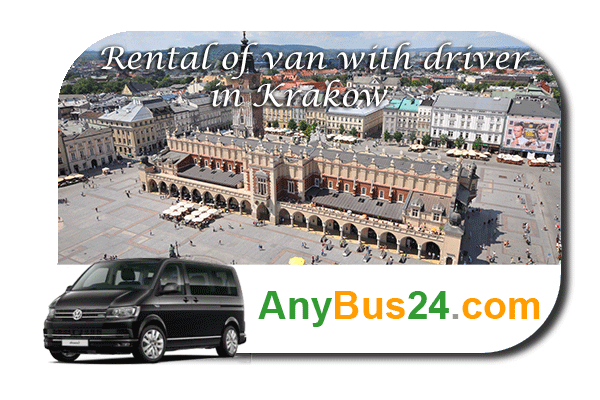 Rental of minibus with driver in Krakow