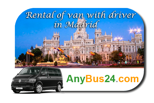 Rental of minibus with driver in Madrid