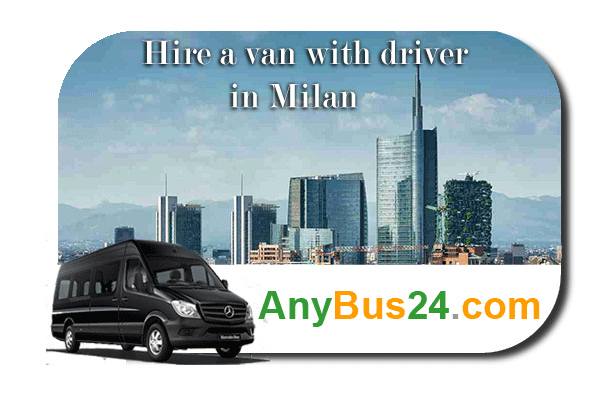 Hire a minibus with driver in Milan