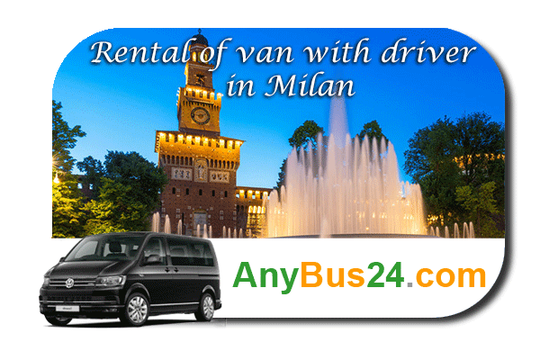 Rental of minibus with driver in Milan