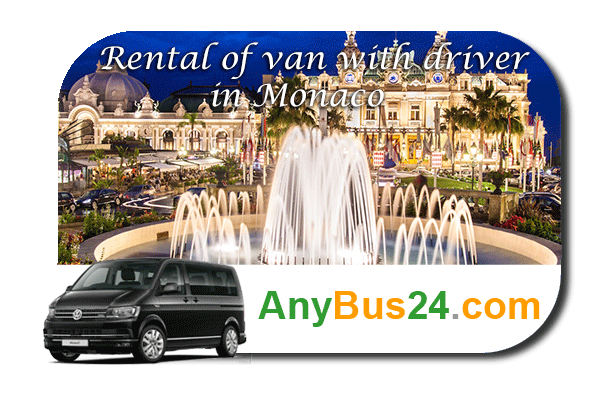 Rental of minibus with driver in Monaco