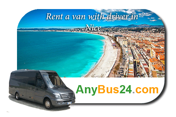 Hire a minibus with driver in Nice