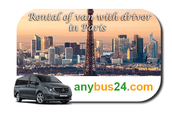 Rental of minibus with driver in Paris