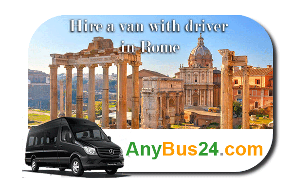 Hire a minibus with driver in Rome