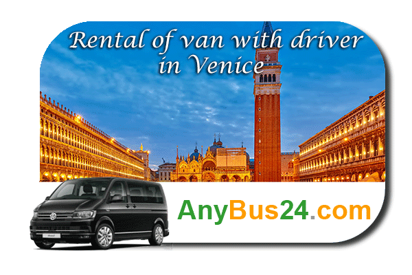 Rental of minibus with driver in Venice