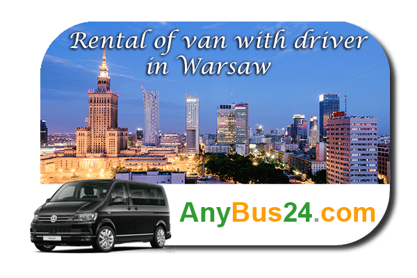 Rental of minibus with driver in Warsaw