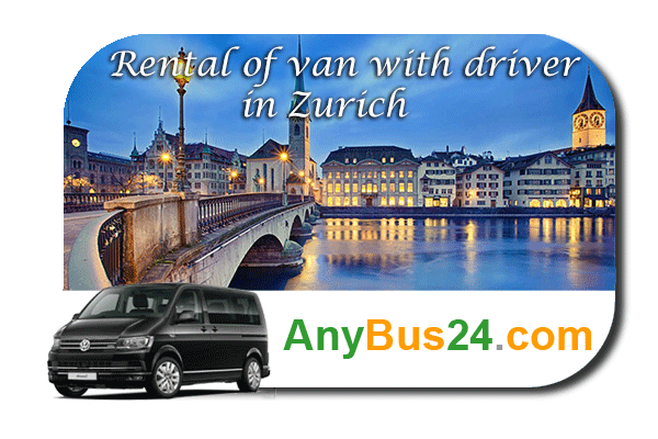 Rental of minibus with driver in Zurich